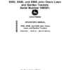John Deere X940, X948, X949 Lawn, Garden Tractors (100001-) (Export Edition) Operator's Manual (OMUC29447)