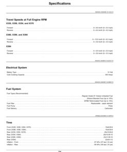 Alternative view of John Deere Select Series Tractors X330, X350, X354, X370, X380, X384, X390, X394 (130001-150000) (North American) Operator's Manual (OMUC29734)