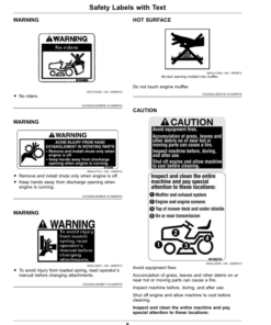 Alternative view of John Deere Select Series Tractor X350R (130001-) (North American) Operator's Manual (OMUC29735)