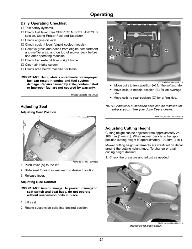 John Deere Select Series Tractors X570, X580, X584, X590 (170001-) (North American) Operator's Manual (OMUC29736) - Image 2