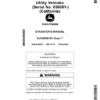 John Deere XUV825M S4 Gator Utility Vehicles (050001-070000) (California Edition) Operator's Manual (OMUC29823)
