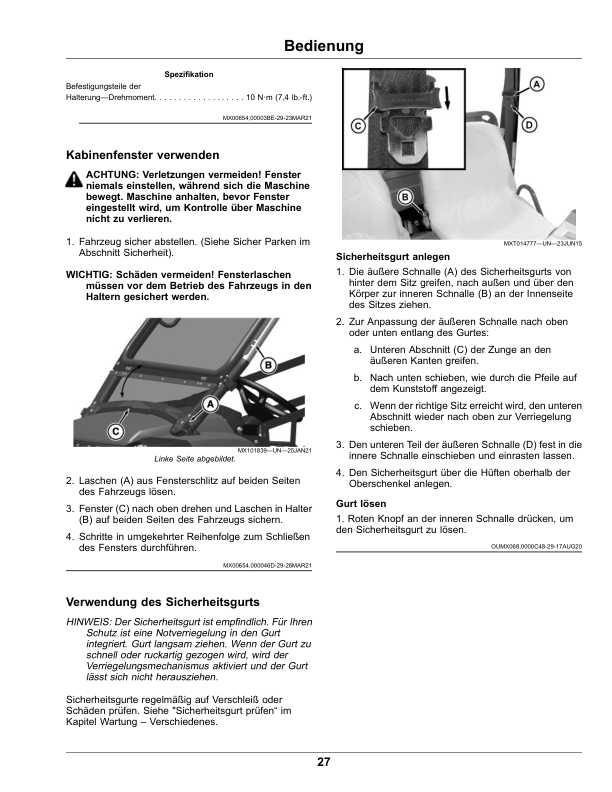 John Deere XUV855M S4 Gator Utility Vehicles(Serial No. 050001-)(Export) (050001-) Operator's Manual (OMUC29828) - Image 2