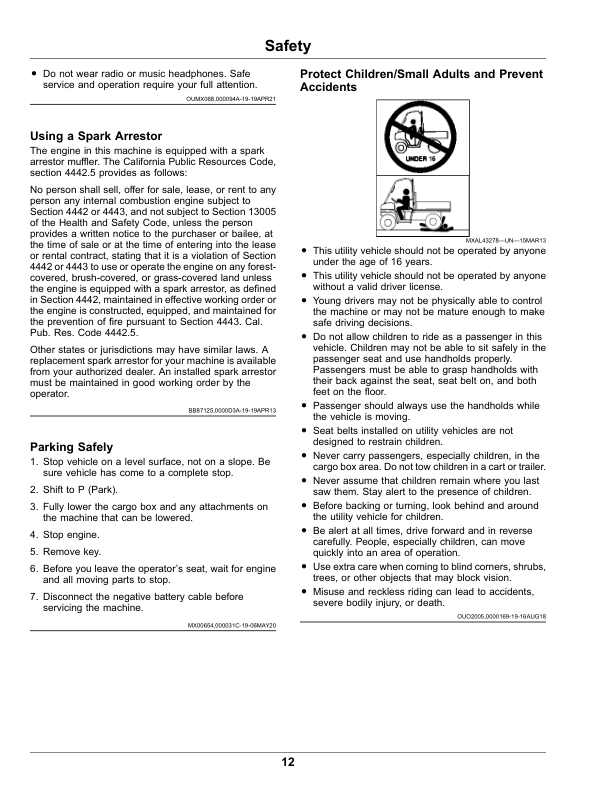 John Deere XUV835M Gator Utility Vehicles (Serial No. 050001-) (Export) Operator's Manual (OMUC29858E) - Image 2