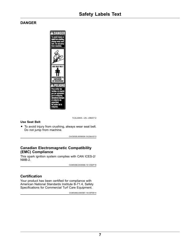 John Deere 2700 PrecisionCut, 2700 E-Cut Hybrid, 2750 PrecisionCut, 2750 E-Cut Hybrid Triplex Mower (040001-) (Export Edition) Operator's Manual (OMUC30007) - Image 2