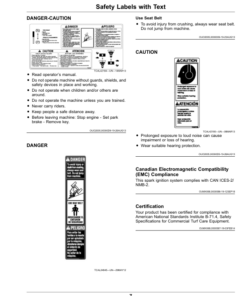 Alternative view of John Deere PrecisionCut 2653B Trim, Surrounds Mower (160001-) (Export Edition) Operator's Manual (OMUC30069)