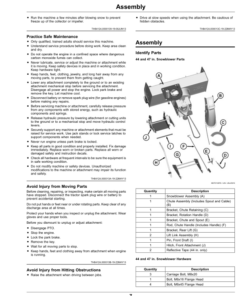 Alternative view of John Deere 44-Inch, 47-Inch Snowblower for X300, X350, X350R, X354, X370, X380, X390, X570, X584, X590 Select Series Tractors (070001-) (Export Edition) Operator's Manual (OMUC30506E)