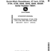 John Deere Quick-Hitch Snowblower, 47 Inch, X750, X754, X758, X940, X948, X949, X950R (070001-) (Export Edition) Operator's Manual (OMUC30507E)