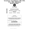 John Deere TerrainCut Front Mowers 1550, 1570, 1575, 1580, 1585 (080001-100000) (North American) Operator's Manual (OMUC30513E)