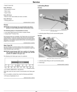Alternative view of John Deere 48-Inch Accel Deep Mower Deck (070001-) for X940, X948, X949 Tractors (Export Edition) Operator's Manual (OMUC30519E)