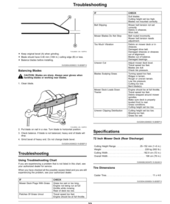 Alternative view of John Deere 72 Inch Rear Discharge Mower Deck for Front Mount Mowers with Serial Number 330001- (Export) Operator's Manual (OMUC30711)