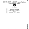 John Deere X117R, X147R, X167R Lawn Tractors (030001-) (Export Edition) Operator's Manual (OMUC30823e)