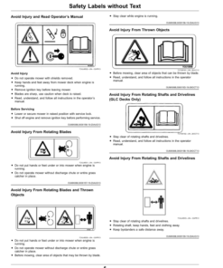 Alternative view of John Deere 60, 72 Inch Side Discharge, 62 Inch Rear Discharge, 60, 72 Inch GLC Side Discharge Decks for Front Mount Mowers (080001-) (Export Edition) Operator's Manual (OMUC30851)