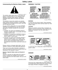 Alternative view of John Deere Material Collection System 9.6 Bushel Dump from Seat Serial Number 030001- (North American) Operator's Manual (OMUC30934E)