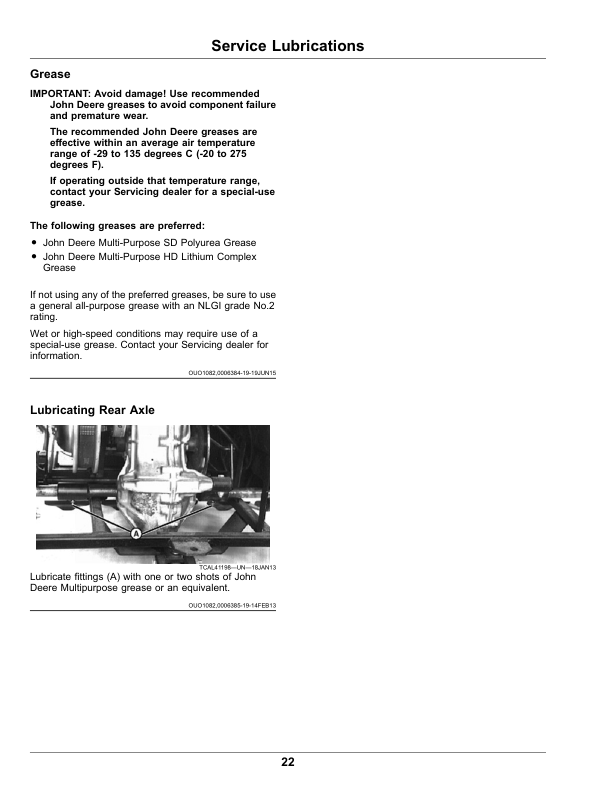 John Deere 1200A Bunker Rake (320001-) (Export Edition) Operator's Manual (OMUC30953) - Image 2