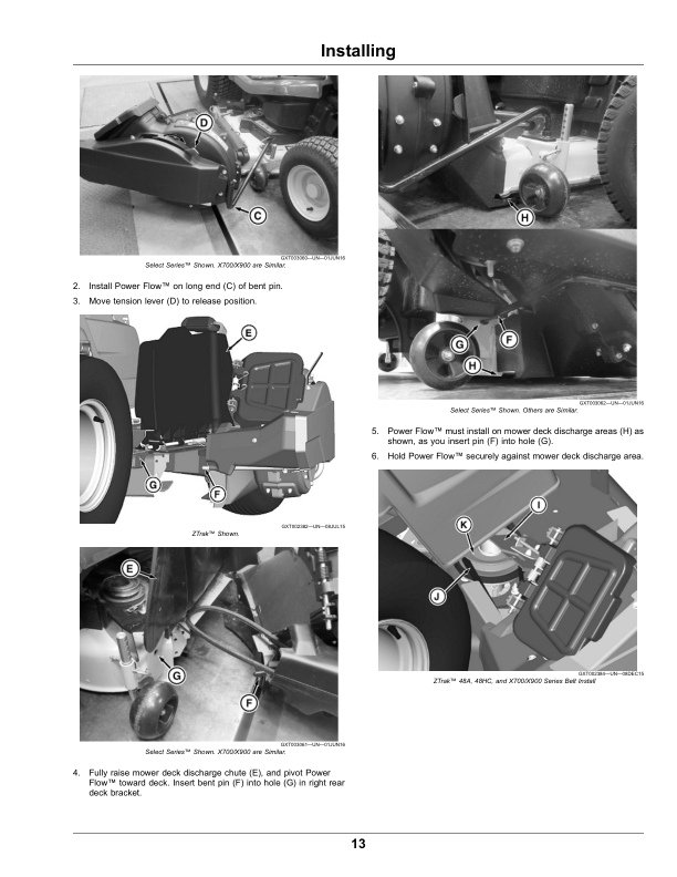 John Deere Power Flow High Performance for 48 Inch, 54 Inch Accel Deep, 48 Inch High Capacity Edge Mower DecksSerial Number (120001-) (Export Edition) Operator's Manual (OMUC31201E) - Image 2