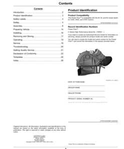 Alternative view of John Deere Power Flow High Performance for 48, 54, 62 Inch Mower Decks (150001-) (Export Edition) Operator's Manual (OMUC31230E)
