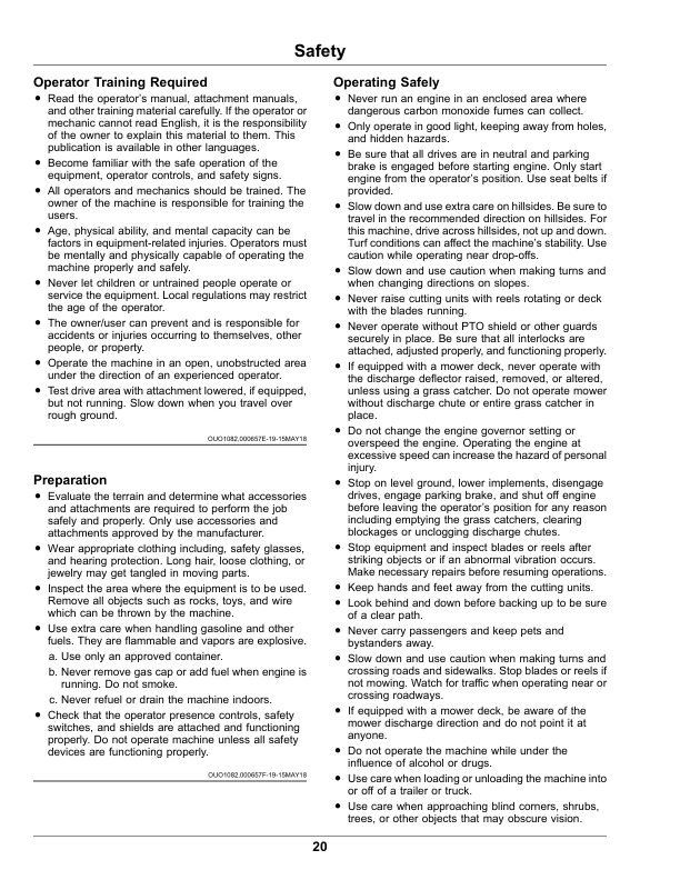 John Deere Z900E, Z900M, Z900R Ztrak Pro Series Gas (120001-) (North American) Operator's Manual (OMUC32807) - Image 2