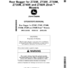 John Deere Rear Bagger for Z720E, Z735E, Z730M, Z735M, Z740R, Z760R Ztrak Mowers (North American) Operator's Manual (OMUC32835E)
