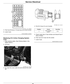 Alternative view of John Deere Select Series Tractor X350R (Serial Number 150001-) (Export Edition) Operator's Manual (OMUC32883E)
