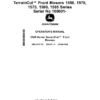 John Deere TerrainCut Front Mowers 1550, 1570, 1575, 1580, 1585 Series Serial No 100001- Operator's Manual (OMUC33130)