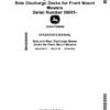 John Deere 60, 72 Inch Side Discharge, 62, 72 Inch Rear Discharge, 60, 72 Inch GLC Side Discharge Decks for Front Mount Mowers (Serial Number 090001-) (Export Edition) Operator's Manual (OMUC33477)