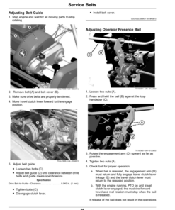 Alternative view of John Deere 180SL, 220SL, 260SL PrecisionCut Walk Greens Mower (130001-) (North American) Operator's Manual (OMUC33512e)