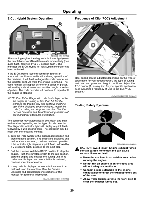 John Deere 180 E-Cut, 220 E-Cut Hybrid Walk Greens Mower 180 E-Cut (Serial Number 110001-), 220 E-Cut Serial Number (140001-) (North American) Operator's Manual (OMUC33543E) - Image 2