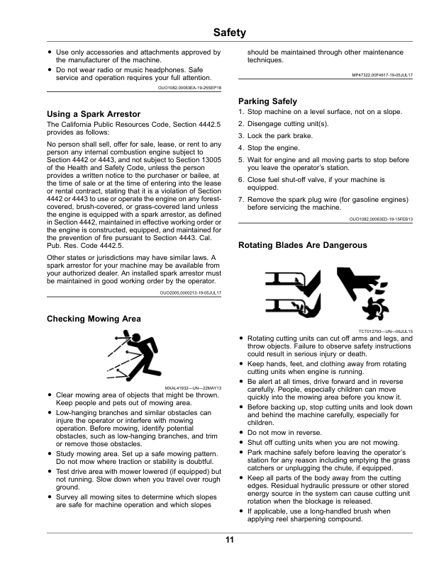 John Deere 180 E-Cut, 220 E-Cut Hybrid Walk Greens Mower (180 E-Cut, Serial Number 110001-), (220 E-Cut Serial Number 140001-) (Export Edition) Operator's Manual (OMUC33545) - Image 2