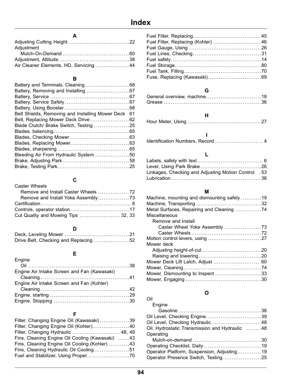 John Deere QuikTrak 648R, 652R, 652R EFI, 661R, 661R EFI Serial No 110001- Operator's Manual (OMUC34164E) - Image 2