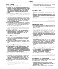 Alternative view of John Deere 1200A Bunker Rake (330001-) (North American) Operator's Manual (OMUC34419E)