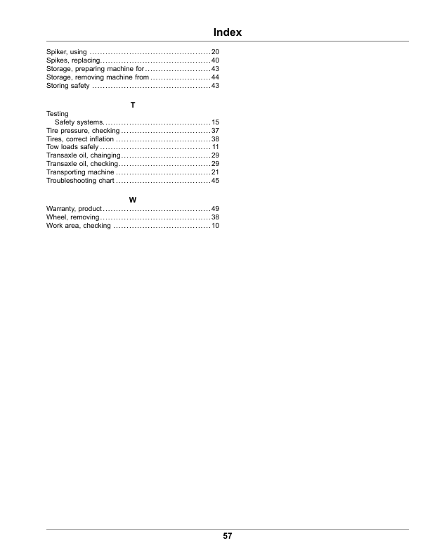 John Deere 1200A Bunker Rake (Serial Number 330001-) (North American) Operator's Manual (OMUC34419) - Image 2