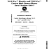 John Deere 185 E-Cut Electric, 225 E-Cut Electric Walk Greens Mower (010001-) (North America Edition) Operator's Manual (OMUC36026E)