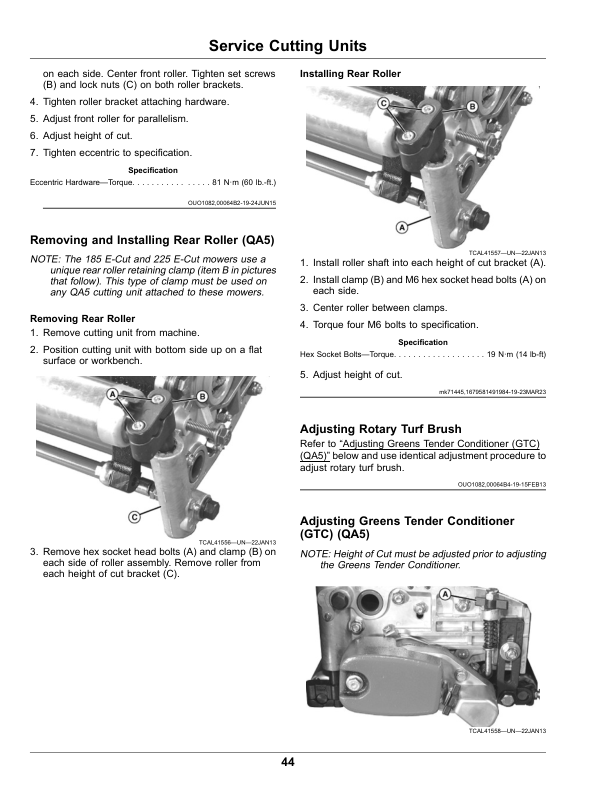 John Deere 185 E-Cut Electric, 225 E-Cut Electric Walk Greens Mower (010001-) (North America Edition) Operator's Manual (OMUC36026) - Image 2