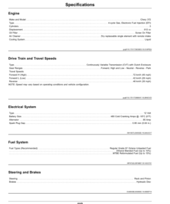 Alternative view of John Deere XUV 845M & XUV 845R Gator Utility Vehicles (Serial No. 010001-) (California) Operator's Manual (OMUC36618)