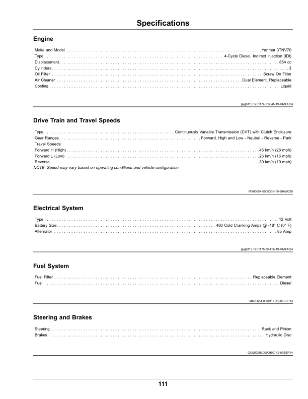 John Deere XUV875M, XUV875R Gator Utility Vehicles (Serial No. 010001-) (North America) Operator's Manual (OMUC36620) - Image 3