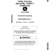 John Deere XUV835E, XUV835M, XUV835R Gator Utility Vehicles(Serial No. 070001-)(California) (070001-,070001-,070001-) (North American) Operator's Manual (OMUC36656)