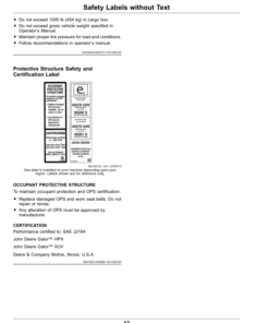 Alternative view of John Deere HPX615E Gator Utility Vehicles (060001-) (North American) Operator's Manual (OMUC36896)