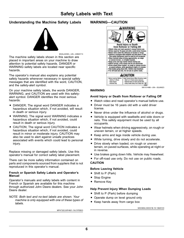 John Deere XUV825M S4 Gator Utility Vehicles (070001-) (California Edition) Operator's Manual (OMUC36937) - Image 3