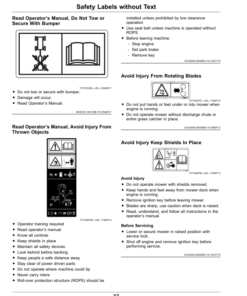 Alternative view of John Deere 600 Turbo TerrainCut Wide-Area Mower (680001-) (North American) Operator's Manual (OMUC37518E)