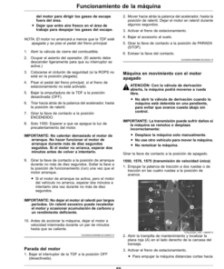 Alternative view of John Deere 1550, 1570, 1575, 1580, 1585 Series TerrainCut Front Mowers (100001-) (North American) Multi-Lingual Document - ENG/SPA Operator's Manual (OMUC37521)