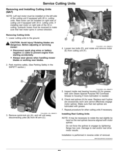 Alternative view of John Deere PrecisionCut 2653B Trim, Surrounds Mower Serial Number 180001- Operator's Manual (OMUC37977)