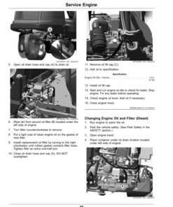 Alternative view of John Deere PrecisionCut 2400, 2550, E-Cut Hybrid 2550 Triplex Mowers Serial Number 60001- Operator's Manual (OMUC38067)