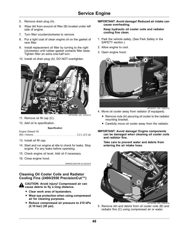 John Deere PrecisionCut 2400, 2550, E-Cut Hybrid 2550 Triplex Mowers Serial Number 60001- Operator's Manual (OMUC38067) - Image 3