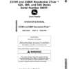 John Deere Z370R, Z380R Residential ZTrak 42A, 48A, 54A Decks (050001-) Operator's Manual (OMUC38862)