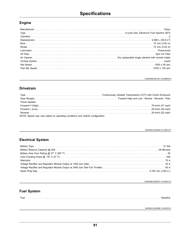 John Deere XUV590M, XUV590M S4 Gator Utility Vehicles (Serial No. 080001-) (North America/Export) Operator's Manual (OMUC39384) - Image 3
