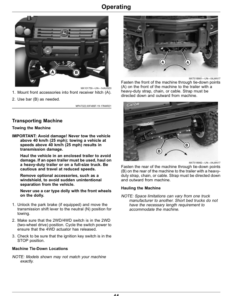 Alternative view of John Deere HPX615E Gator Utility Vehicles (Serial No. 080001-) (North America) Operator's Manual (OMUC39387)