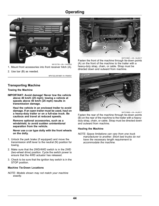 John Deere HPX615E Gator Utility Vehicles (Serial No. 080001-) (North America) Operator's Manual (OMUC39387) - Image 2