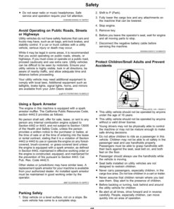 Alternative view of John Deere HPX815E Gator Utility Vehicles (Serial No. 080001-) (North America) Operator's Manual (OMUC39390)