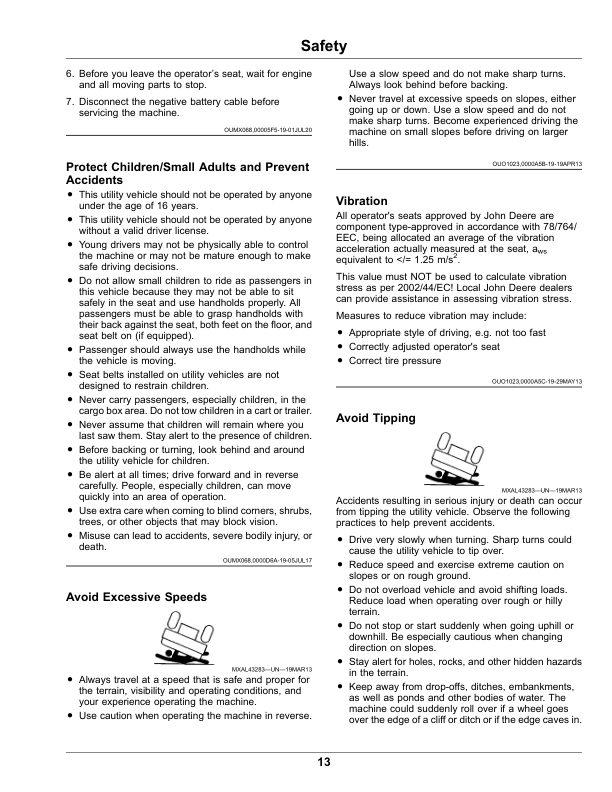 John Deere TX Gator Utility Vehicle (200001-) (Worldwide) Operator's Manual (OMUC39393) - Image 2