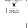 John Deere HPX815E Gator Utility Vehicles (Serial No. 080001-) (Export) Operator's Manual (OMUC39442E)